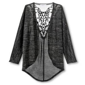 Crochet or lace Cardigan - black