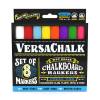 Chalk Markers for Chalkboard by VersaChalk (Reversible Tip, Neon) - Erasabl