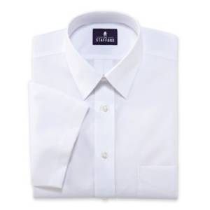 Stafford Performance Wrinkle Free Broadcloth Dress Shirt - Fitted