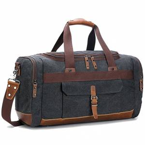 BLUBOON Canvas Travel Duffel Bag Large