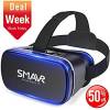 SMAVR 3D VR Immersive Headset Glasses (Black)