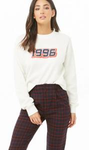 Fleece Knit 1996 Graphic Sweatshirt