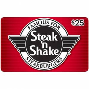 Steak N Shake $50 Value Gift Cards - 2 x $25