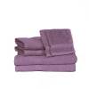 Lilac or light purple 6 piece towel set