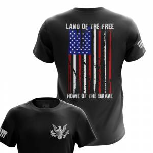 Land of the Free | USA Men’s Tee | Comfort-Focused Patriotic Shirts