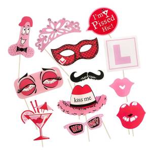 Pecker Hens Party Photo Props – 12 Piece Set | Hens Night Games @ Pecka Pro