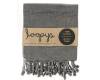 Charcoal Grey Stonewash Turkish Towel