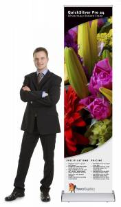 Quicksilver Pro 24 Banner Stand | Affordable Stand with Advanced Features
