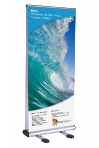 Wave Outdoor Banner Stand | Banner Stand Pros