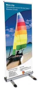 Get Noticed With The Wave Lite Retractable Outdoor Banner Stand | Power Gra