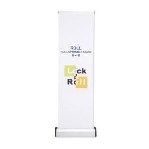 Sleek And Versatile Lock & Roll Retractable Banner Stand