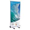 The Wave Double Sided Outdoor Banner Stand for Wind-Resistant Advertising