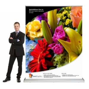 The Advanced QuickSilver Pro 72 Banner Stand | Power Graphics