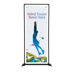 Small Hybrid Tension Banner Stand | Portable Fabric Display