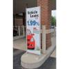 Messenger Permanent Outdoor Banner Stand | Heavy-Duty Ground Display