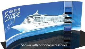 Formulate 20-Ft Horizontal Curve Wall | Excellent Pillowcase Banner