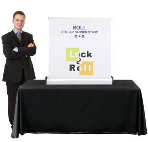 Lock & Roll 39 Tabletop Banner Stand - A Truly Versatile Banner Stand