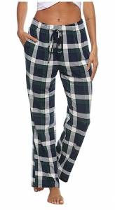 Women Plaid Pajama Pants