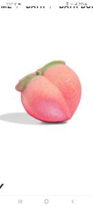 Peachy bath bomb