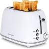 REDMOND 2 Slice Toaster Retro Stainless Steel Toaster with Bagel, Cancel, D