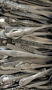 Eclectic Stainless Steel Utensils | Mismatched Stainless Steel | Shabby Chi
