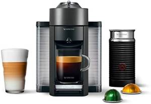 Nespresso Vertuo Coffee and Espresso Machine by De'Longhi with Milk Frother