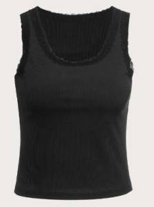 Black tank top