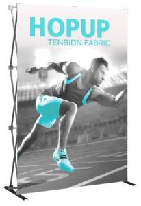 Effortless Portability With The HopUp 5’ Tension Fabric Pop Up Display