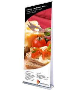 The Smartly Designed Sterling 2 Double-Sided Retractable Banner Stand