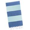 Denim Blue & Mint Candy Stripe Turkish Towel