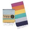 Rainbow Candy Stripe Turkish Towel | Colourful Woven Beach Towel