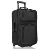 Lightweight Softside Suitcase, Rolling 20 Black