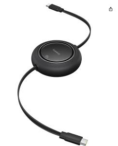 Baseus USB C to USB C Cable, 100W 6.6ft Retractable