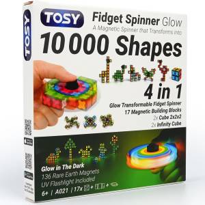 Carolina- 10,000 shapes fidget spinner glow