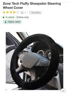 Steering wheel cover